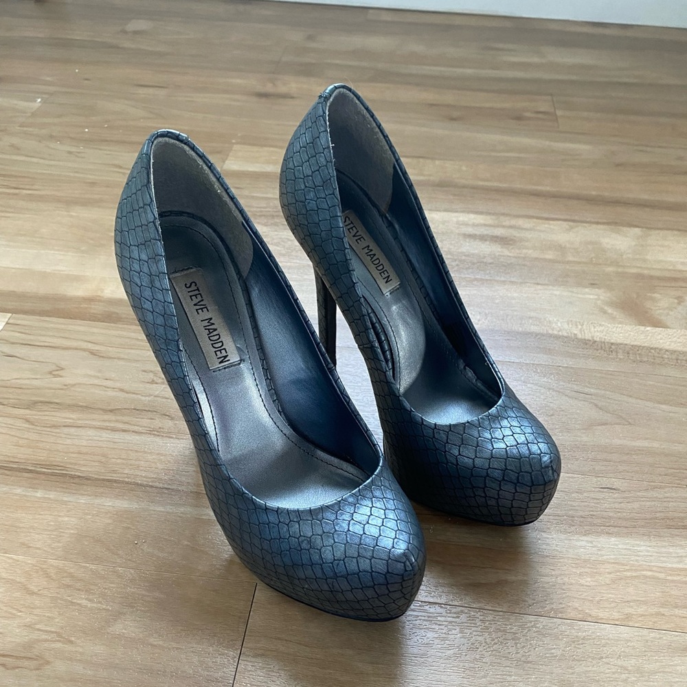 Steve Madden Nala Platform Snake Pattern Heels - image 3